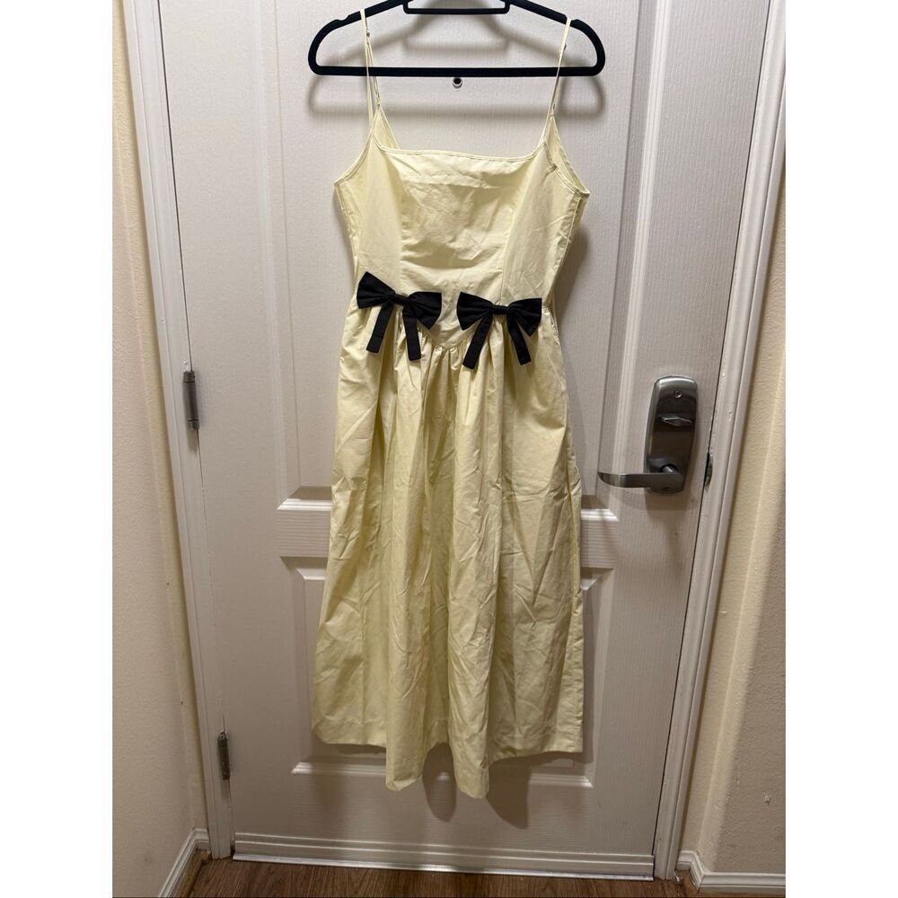 Ciao Lucia Neroni Midi Dress in Cream Vintage Inspired size S Preloved - Picture 2 of 5